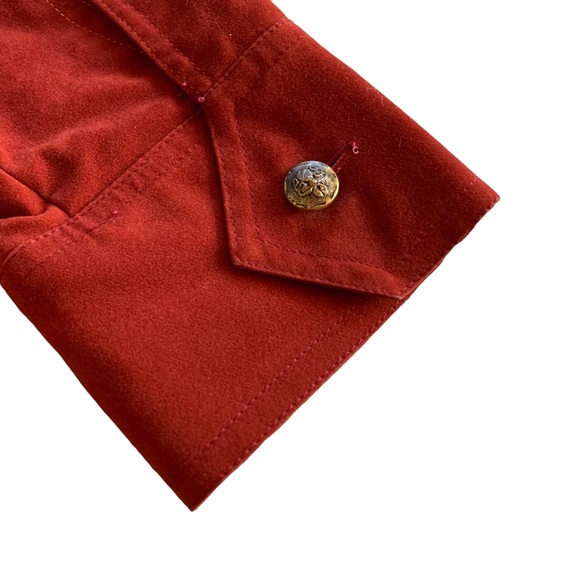 Vintage 70s Red Suede Suit - Picture 15 of 16